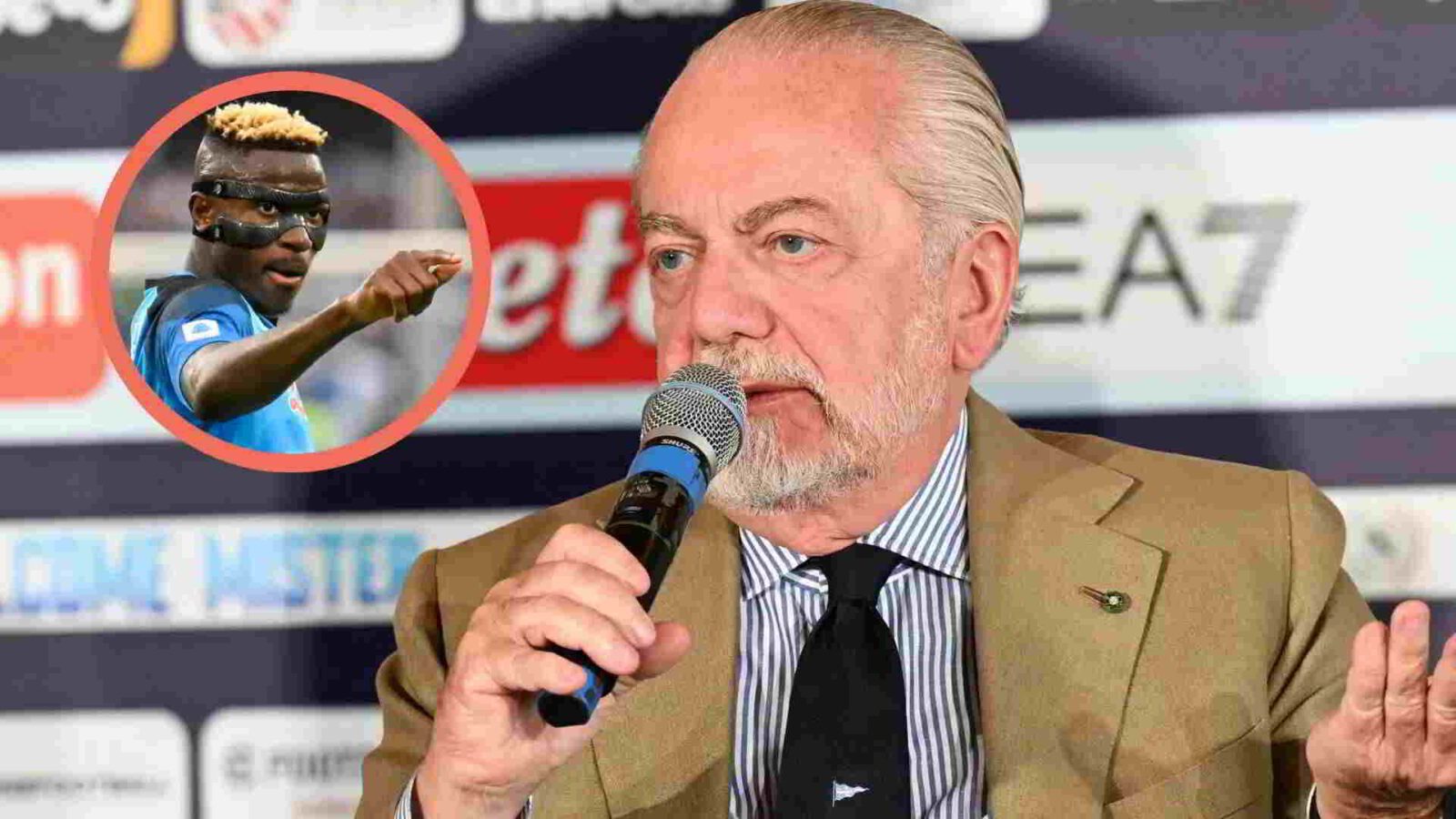 La strategia del Napoli di De Laurentiis su Osimhen