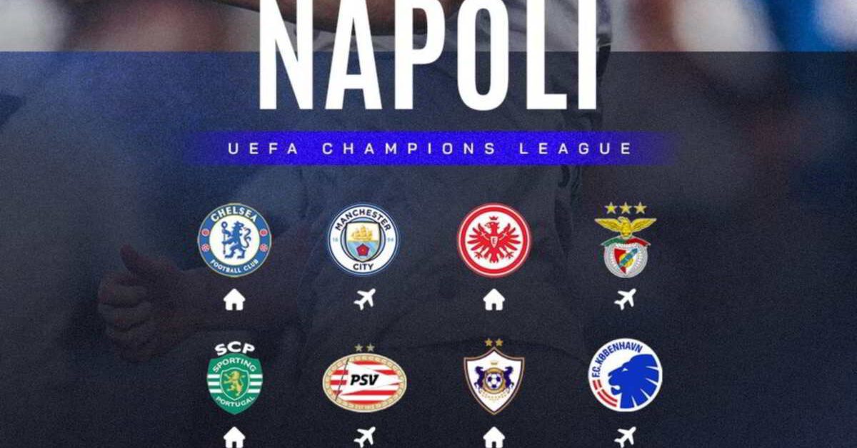 Calendario Champions League Napoli 2025/26