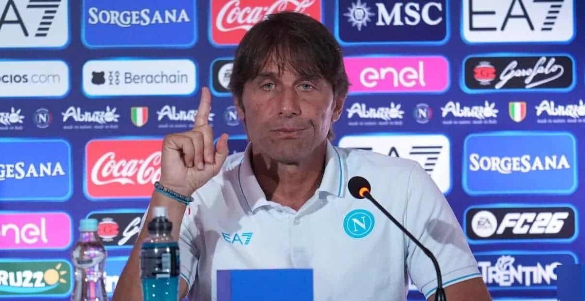 napoli cagliari conferenza conte