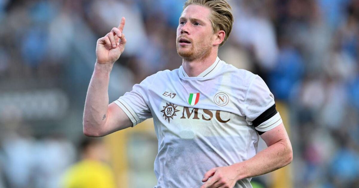 Napoli, De Bruyne è ancora un fuoriclasse: goal e assist