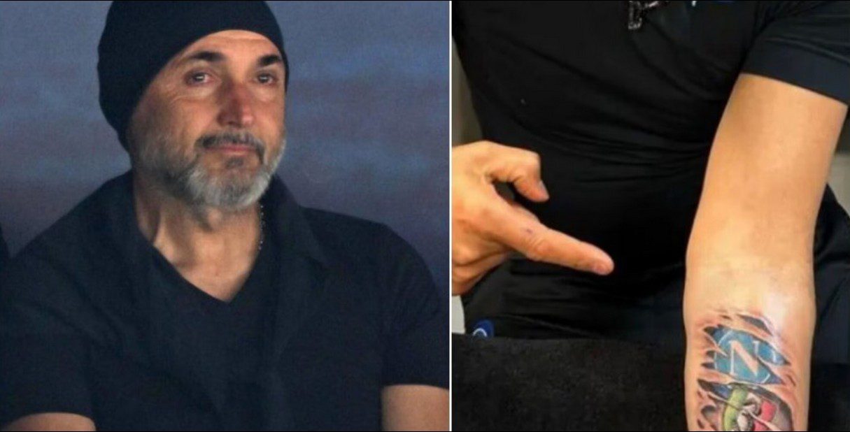 Spalletti Juve tatuaggio Napoli