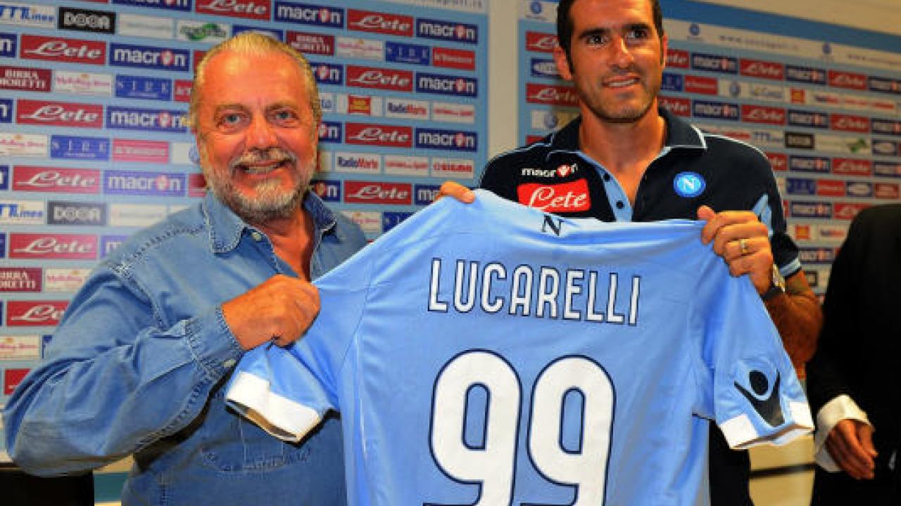 Aurelio De Laurentiis e Cristiano Lucarelli Napoli 