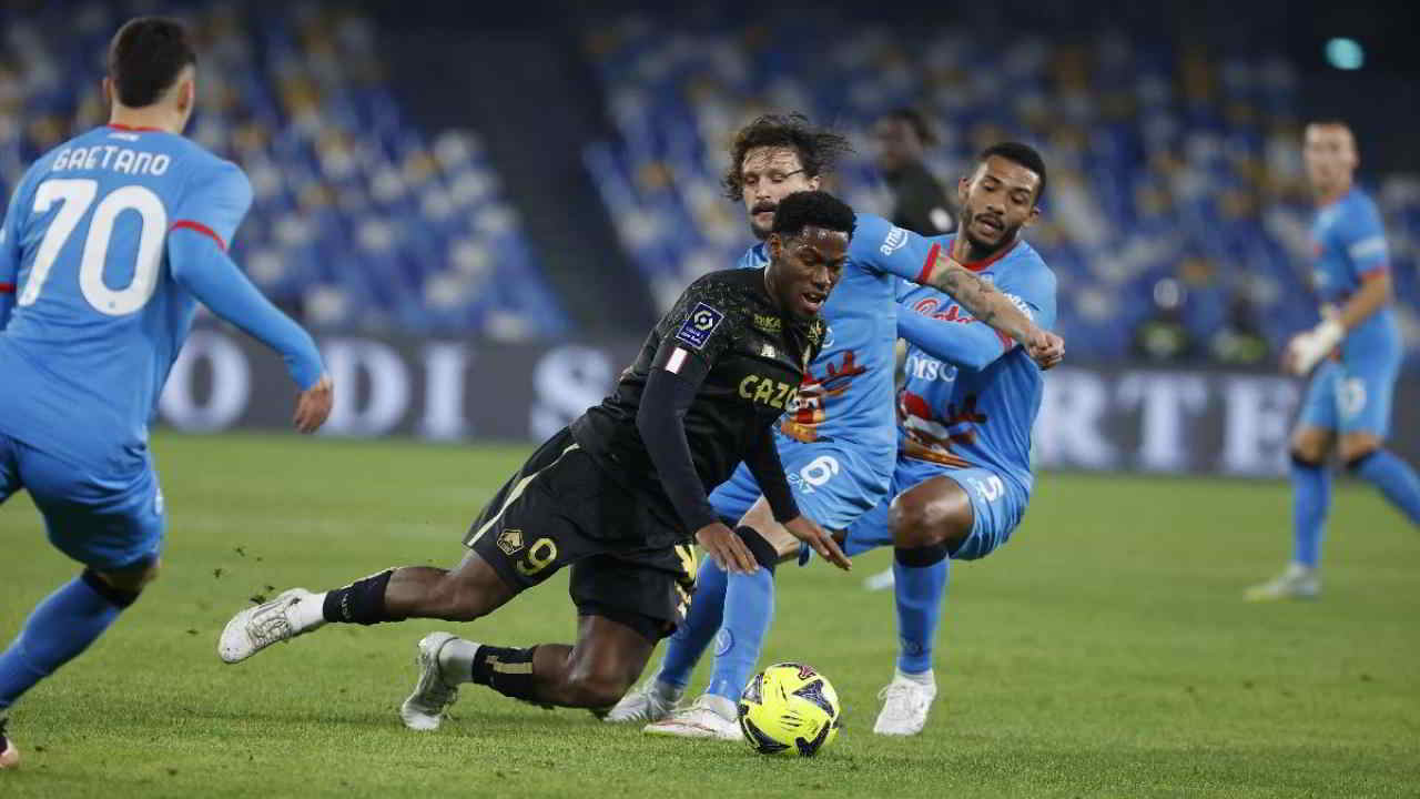 Jonathan David attaccante del Lille e obiettivo del Napoli Jonathan David attaccante del Lille e obiettivo del Napoli