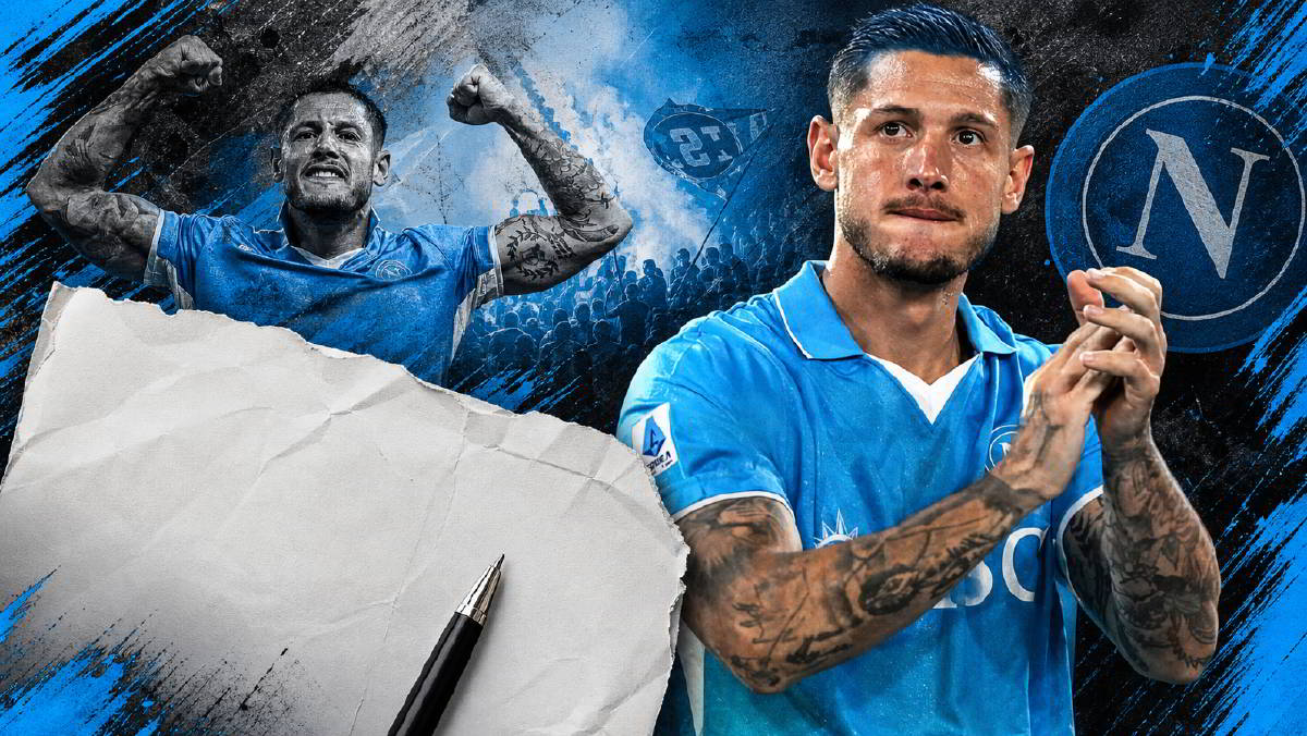 Mazzocchi campione d'Italia con il Napoli. 