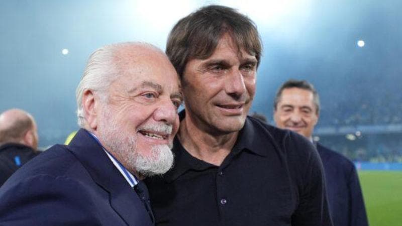 De Laurentiis, De Bruyne e il nuovo potere che spaventa il Nord Aurelio De Laurentiis e Antonio Conte