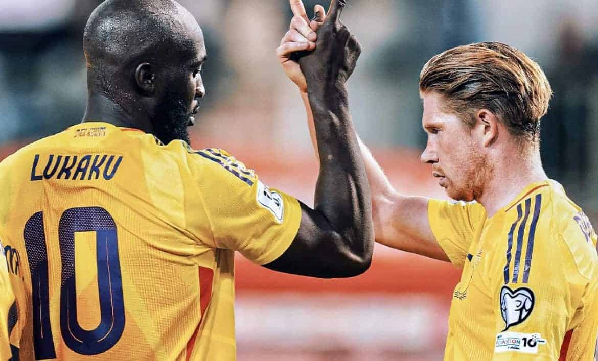de bruyne lukaku prove tecniche di napoli show in nazionale gol e assist conte sorride
