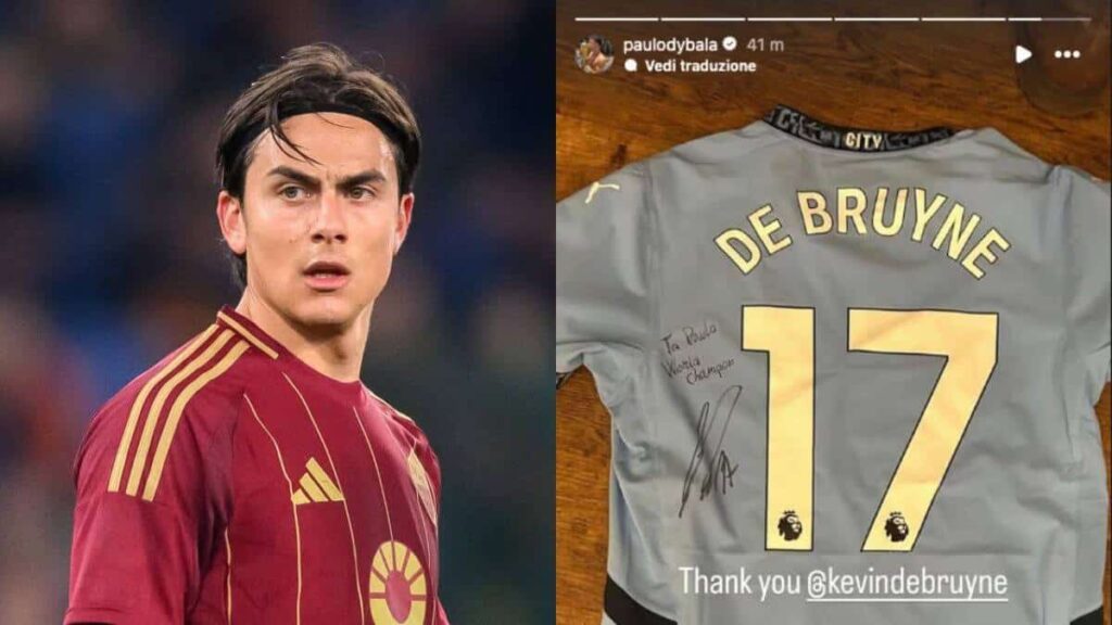 De Bruyne, che benvenuto da Dybala! Spunta una dedica speciale