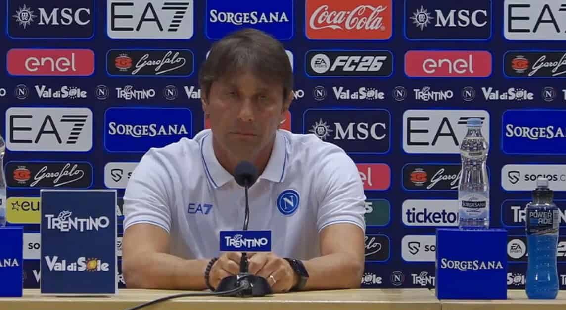 Conte conferenza da Dimaro: "Dobbiamo faticare ancora di più"