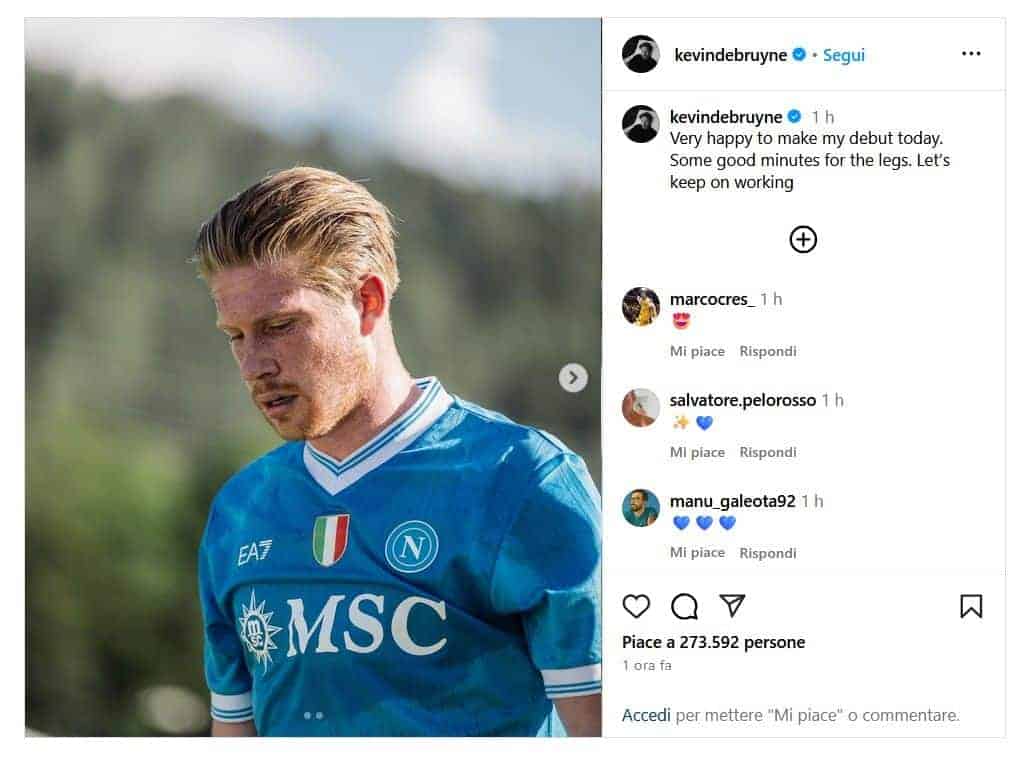 apoli-Arezzo: com'è andato l'esordio di De Bruyne apoli-Arezzo: com'è andato l'esordio di De Bruyne