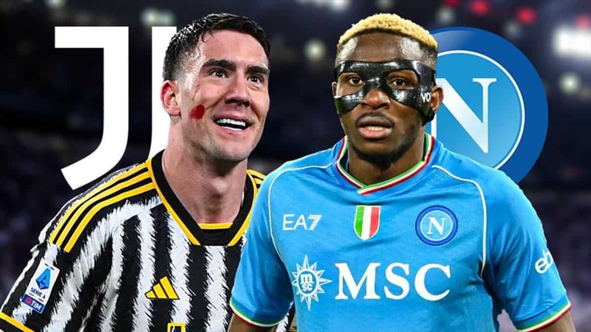 Osimhen, lezione di De Laurentiis alla Juve: Scudetto e 75 milioni | Loro bruciano 91M e implorano Vlahovic Osimhen, lezione di De Laurentiis alla Juve: Scudetto e 75 milioni | Loro bruciano 91M e implorano Vlahovic