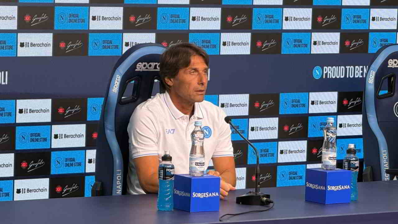 Conte in conferenza: «Basta parole, ora i fatti». Monito ai tifosi e il punto su Lukaku Conte in conferenza: «Basta parole, ora i fatti». Monito ai tifosi e il punto su Lukaku