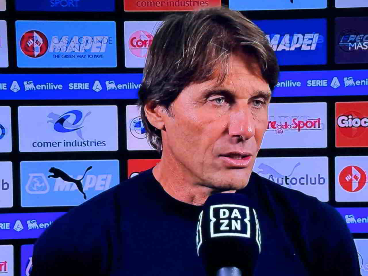 Conte dopo il Sassuolo: "Moderatamente contento, c Conte dopo il Sassuolo: "Moderatamente contento, c