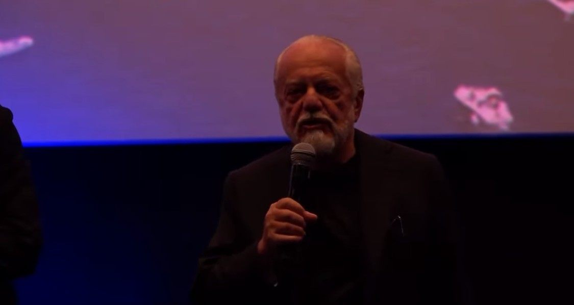 Aurelio De Laurentiis presenta il docufilm dello scudetto Napoli 2022-23 Aurelio De Laurentiis presenta il docufilm dello scudetto Napoli 2022-23