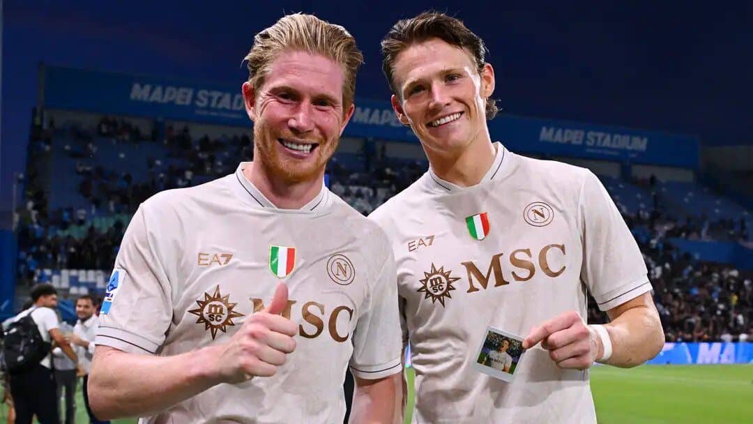 mctominay de bruyne e hojlund conte li ha resi leader nel napoli
