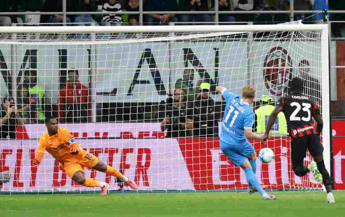 De Bruyne rigore Milan Napoli 2025 De Bruyne rigore Milan Napoli 2025
