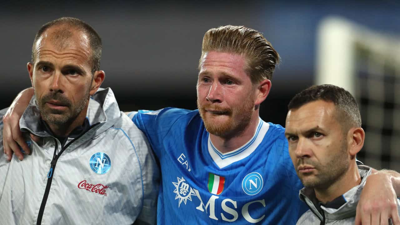 Tempi recupero infortunio De Bruyne Napoli