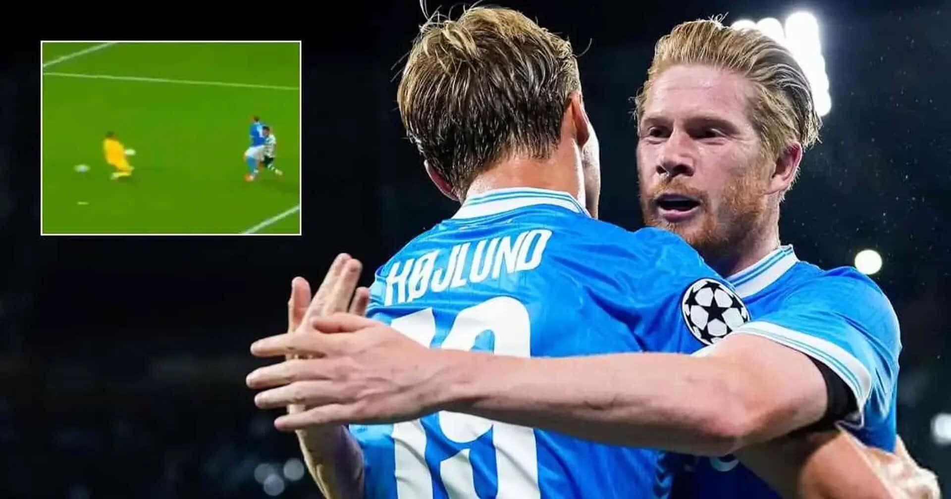 De Bruyne Hojlund paragone Haaland 2025 De Bruyne Hojlund paragone Haaland 2025