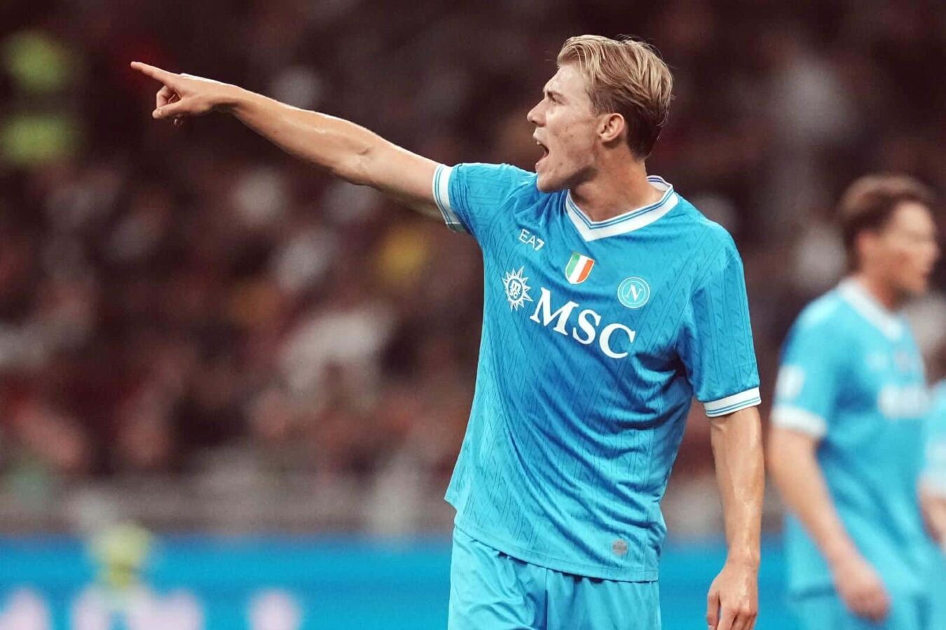 Hojlund gol Champions Napoli