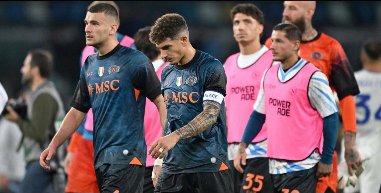 Conte e De Laurentiis dopo Napoli-Como