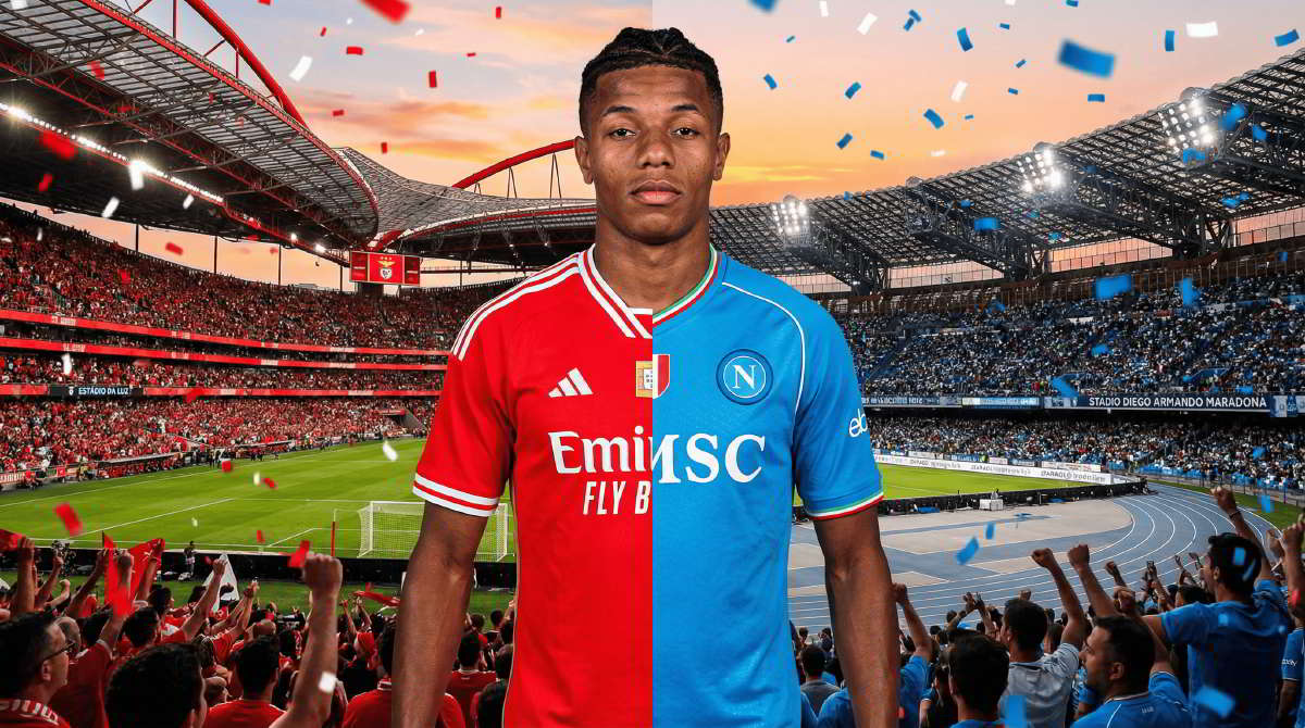 Confronto David Neres maglia Benfica e maglia Napoli Confronto David Neres maglia Benfica e maglia Napoli