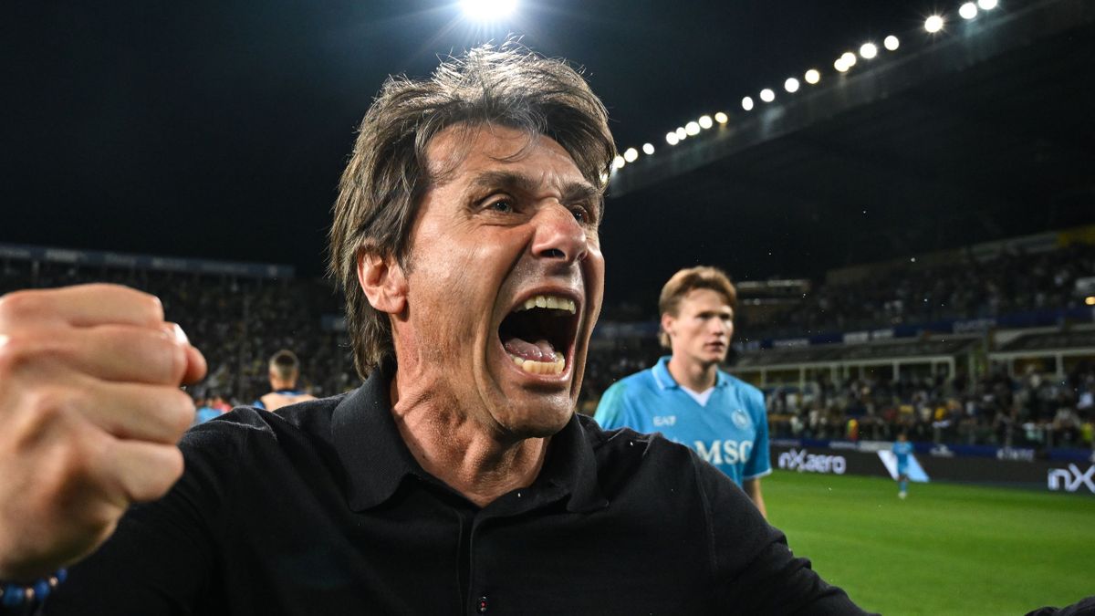 Antonio Conte esultanza Napoli Juventus svolta dopo Bologna