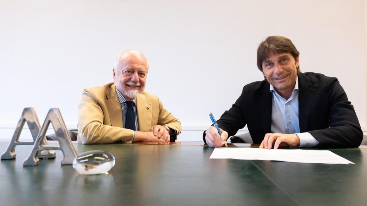 Rinnovo Antonio Conte Aurelio De Laurentiis progetto Napoli stadio 
