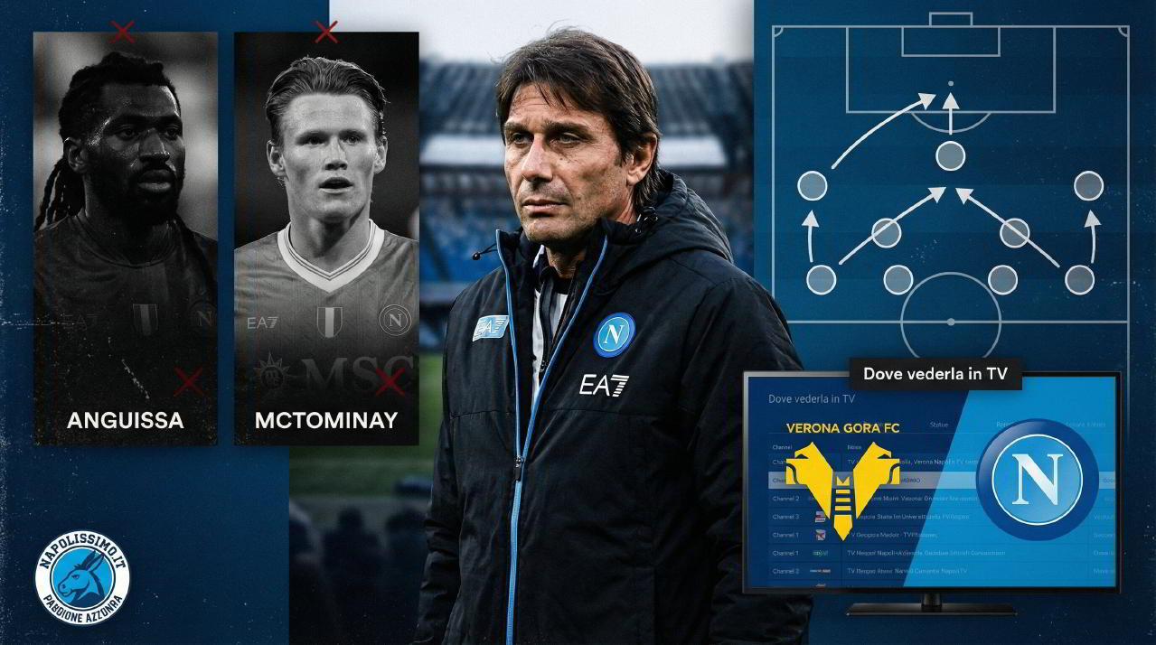 Verona Napoli probabili formazioni: Anguissa e McTominay out, le scelte, le scelte di Conte Verona Napoli probabili formazioni: Anguissa e McTominay out, le scelte, le scelte di Conte