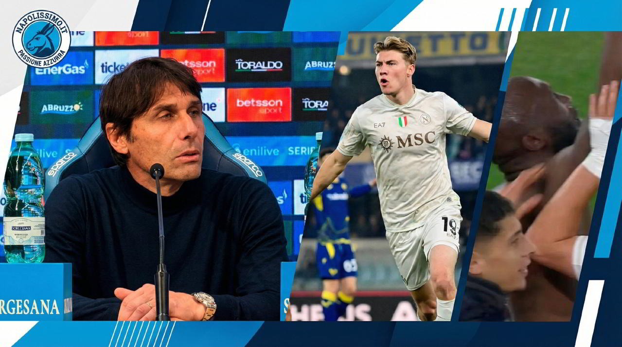 Verona Napoli, conferenza Conte: “Ho un altro anno col Napoli” Verona Napoli, conferenza Conte: “Ho un altro anno col Napoli”