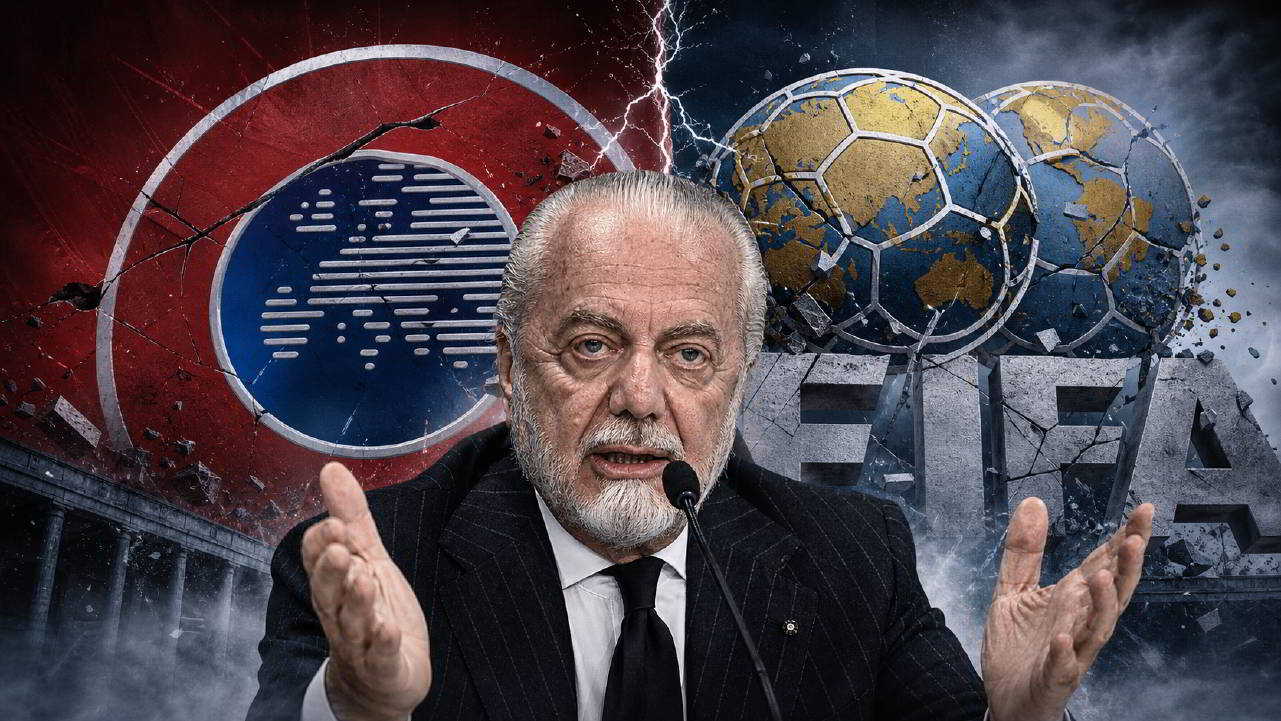 UEFA FIFA scontro De Laurentiis