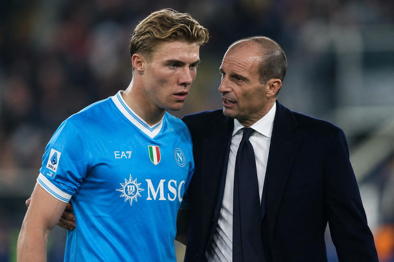 Allegri ritrova Hojlund al Napoli Allegri ritrova Hojlund al Napoli